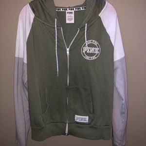 PINK Zip Up Sweatshirt‼️